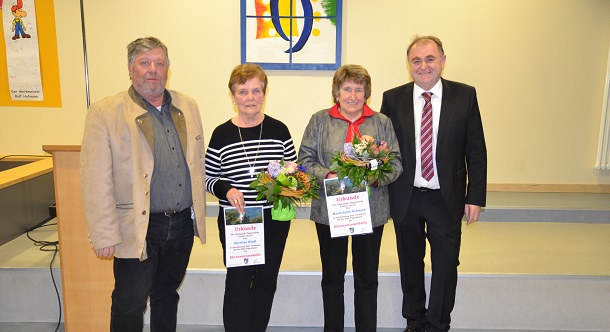 Ehrung für Kindl Karoline und Schwarz Mechthilde